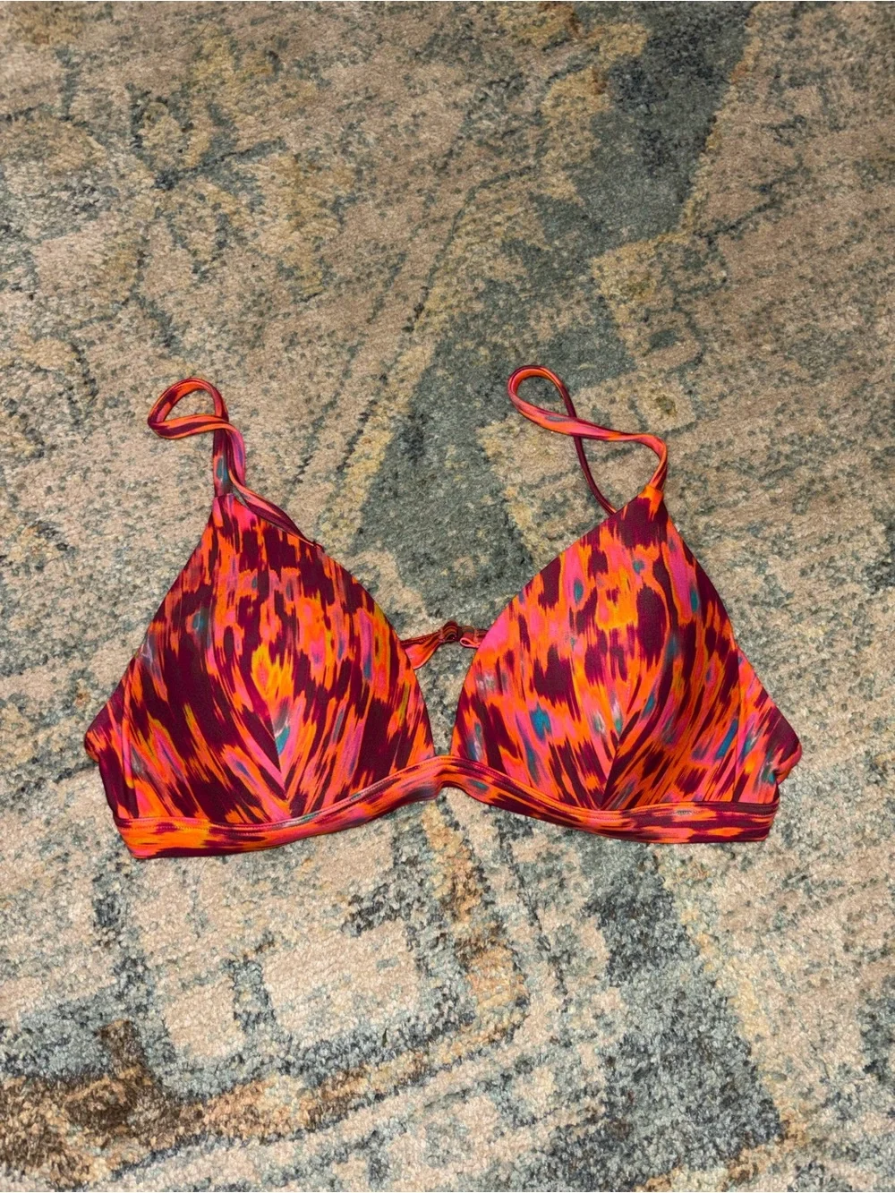 Lululemon Bright Multicolor Triangle Bikini Top